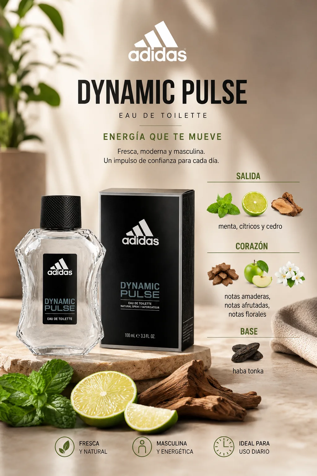 Adidas Dynamic Pulse 100 ml edt