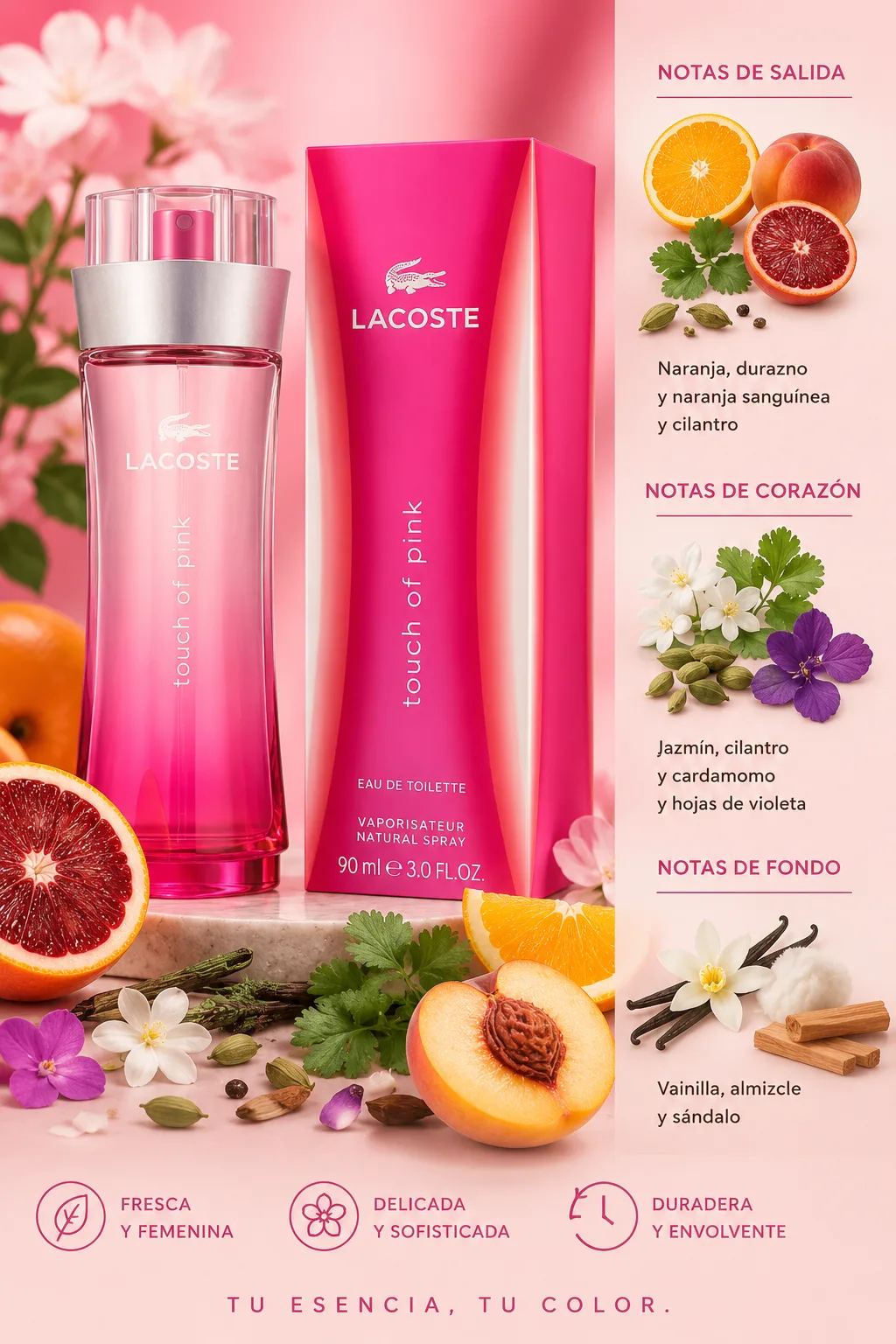 Lacoste Touch of Pink 90 ml edt