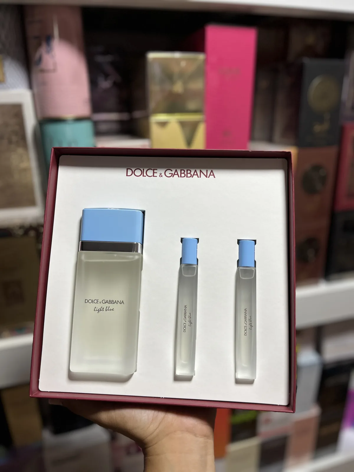 Set Dolce Gabbana light Blue Mujer 3 Piezas